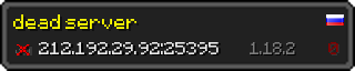 Userbar 320x64 in Minecraft-Stil für den Server 212.192.29.92:25395