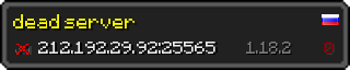 Userbar 320x64 in Minecraft-Stil für den Server 212.192.29.92:25565