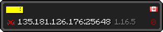 Userbar 320x64 in minecraft style for 135.181.126.176:25648