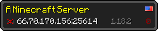 Userbar 320x64 in minecraft style for 66.70.170.156:25614