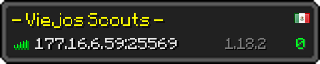 Userbar 320x64 in minecraft style for 177.16.6.59:25569