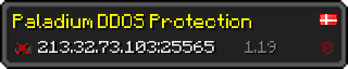 Userbar 320x64 in Minecraft-Stil für den Server 213.32.73.103:25565