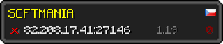 Userbar 320x64 in minecraft style for 82.208.17.41:27146