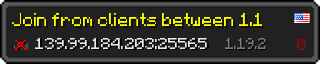 Userbar 320x64 in minecraft style for 139.99.184.203:25565