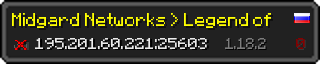 Userbar 320x64 in minecraft style for 195.201.60.221:25603