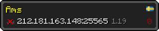 Userbar 320x64 in Minecraft-Stil für den Server 212.181.163.148:25565