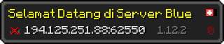 Userbar 320x64 in Minecraft-Stil für den Server 194.125.251.88:62550
