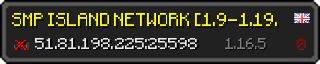 Userbar 320x64 in Minecraft-Stil für den Server 51.81.198.225:25598