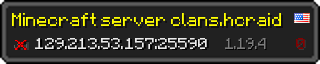 Userbar 320x64 in minecraft style for 129.213.53.157:25590