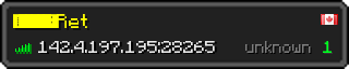 Userbar 320x64 in minecraft style for 142.4.197.195:28265