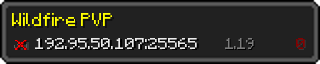 Userbar 320x64 in Minecraft-Stil für den Server 192.95.50.107:25565