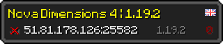 Userbar 320x64 in Minecraft-Stil für den Server 51.81.178.126:25582