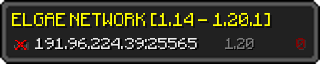 Userbar 320x64 in minecraft style for 191.96.224.39:25565