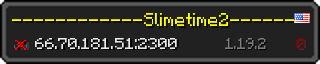 Userbar 320x64 in Minecraft-Stil für den Server 66.70.181.51:2300