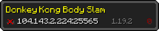 Userbar 320x64 in minecraft style for 104.143.2.224:25565