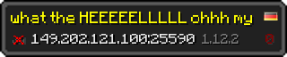 Userbar 320x64 in Minecraft-Stil für den Server 149.202.121.100:25590