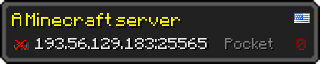 Userbar 320x64 in minecraft style for 193.56.129.183:25565