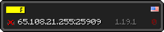 Юзербар 320x64 в стиле майнкрафт для сервера 65.108.21.255:25909