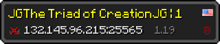 Userbar 320x64 in Minecraft-Stil für den Server 132.145.96.215:25565