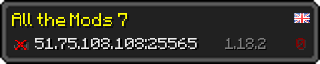 Userbar 320x64 in minecraft style for 51.75.108.108:25565