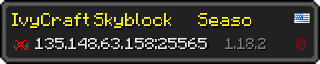 Userbar 320x64 in minecraft style for 135.148.63.158:25565