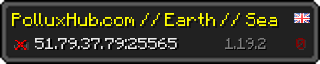 Userbar 320x64 in minecraft style for 51.79.37.79:25565