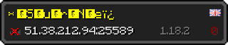 Userbar 320x64 in Minecraft-Stil für den Server 51.38.212.94:25589