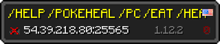 Userbar 320x64 in minecraft style for 54.39.218.80:25565