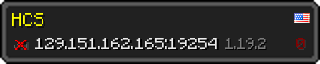 Userbar 320x64 in minecraft style for 129.151.162.165:19254