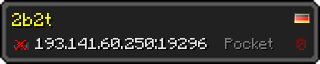 Userbar 320x64 in minecraft style for 193.141.60.250:19296