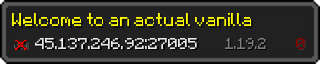 Userbar 320x64 in Minecraft-Stil für den Server 45.137.246.92:27005