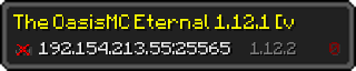 Userbar 320x64 in minecraft style for 192.154.213.55:25565