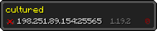 Userbar 320x64 in minecraft style for 198.251.89.154:25565