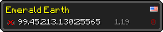 Userbar 320x64 in minecraft style for 99.45.213.130:25565