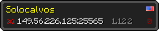 Userbar 320x64 in Minecraft-Stil für den Server 149.56.226.125:25565