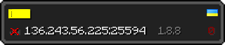 Userbar 320x64 in minecraft style for 136.243.56.225:25594