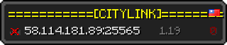 Userbar 320x64 in Minecraft-Stil für den Server 58.114.181.89:25565