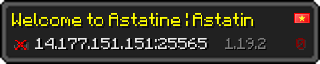 Userbar 320x64 in Minecraft-Stil für den Server 14.177.151.151:25565