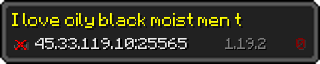 Userbar 320x64 in minecraft style for 45.33.119.10:25565