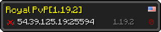 Userbar 320x64 in minecraft style for 54.39.125.19:25594