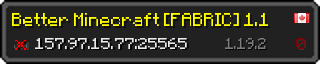 Userbar 320x64 in minecraft style for 157.97.15.77:25565