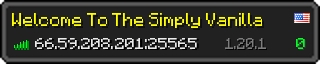 Userbar 320x64 in minecraft style for 66.59.208.201:25565