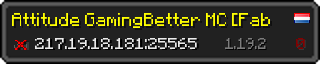 Userbar 320x64 in minecraft style for 217.19.18.181:25565