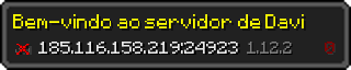 Userbar 320x64 in Minecraft-Stil für den Server 185.116.158.219:24923