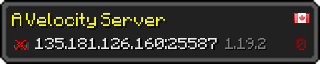 Userbar 320x64 in minecraft style for 135.181.126.160:25587