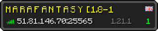 Userbar 320x64 in Minecraft-Stil für den Server 51.81.146.70:25565