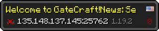 Userbar 320x64 in Minecraft-Stil für den Server 135.148.137.145:25762