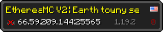 Userbar 320x64 in Minecraft-Stil für den Server 66.59.209.144:25565