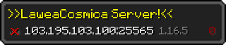 Userbar 320x64 in minecraft style for 103.195.103.100:25565