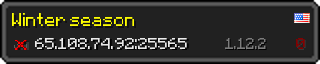 Userbar 320x64 in Minecraft-Stil für den Server 65.108.74.92:25565
